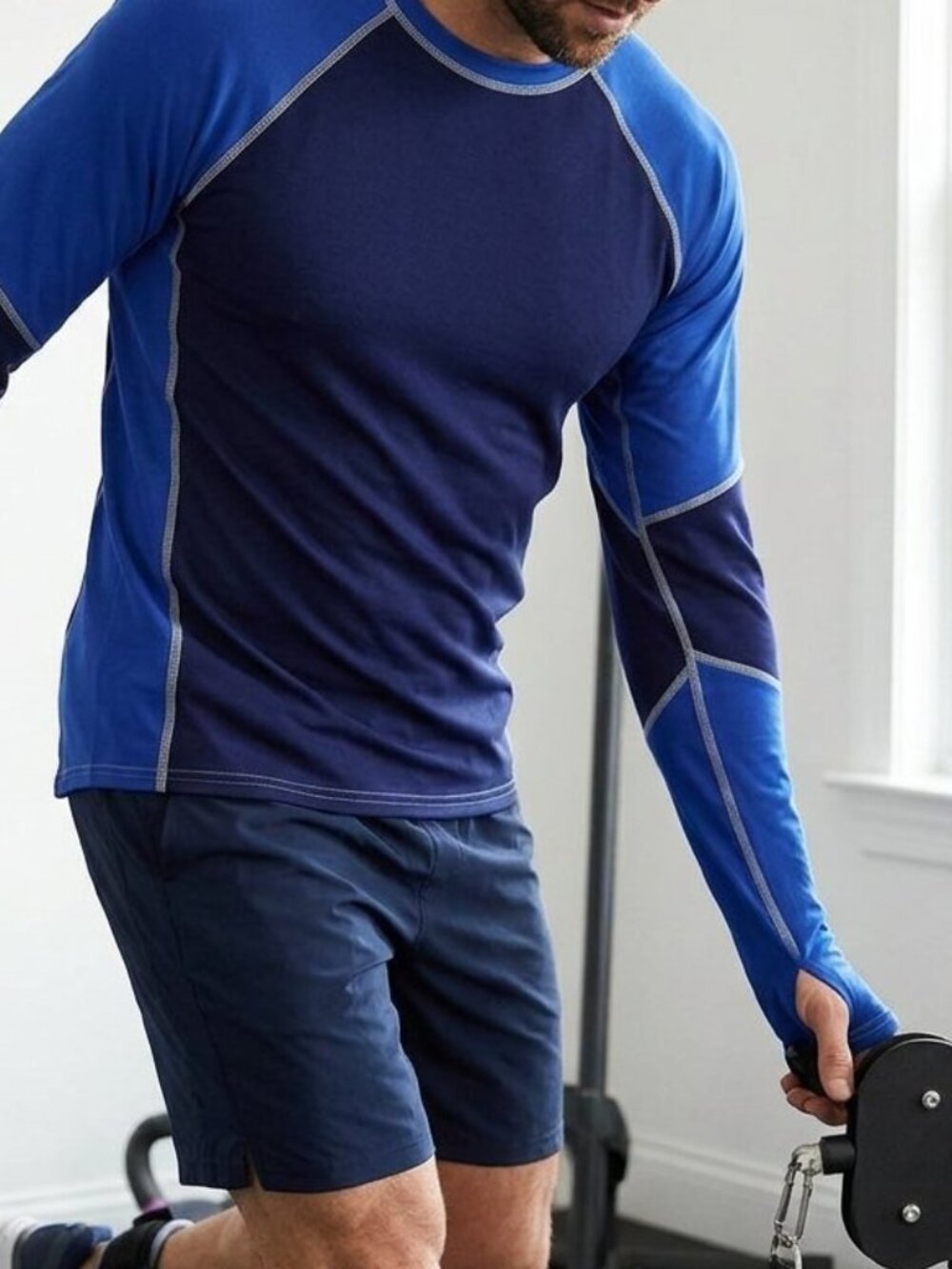 Lululemon Athletica Men's Blue Athletic Long Sleeve Shirt Size M Activewear